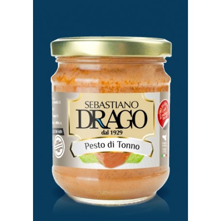 BIO PESTO DI TONNO DRAGO CONSERVE PRONTO BRUSCHETTE CONDIMENTI 6X180GR