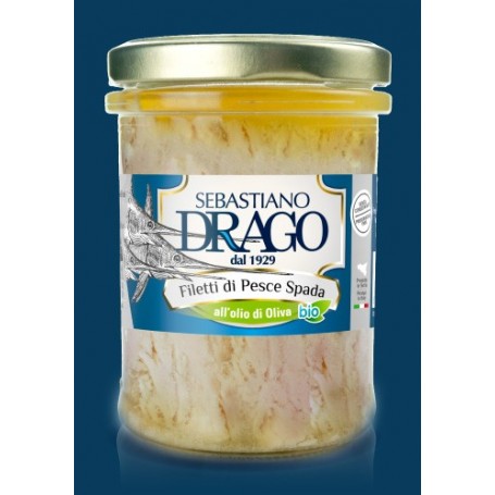 BIO FILETTI DI PESCESPADA IN OLIO EVO DRAGO 6 CONF DA 200 GR CONSERVE