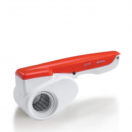 Ariete 440 Gratì Grattugia elettrica senza filo batteria ricaricabile rullo in  Inox Arancione