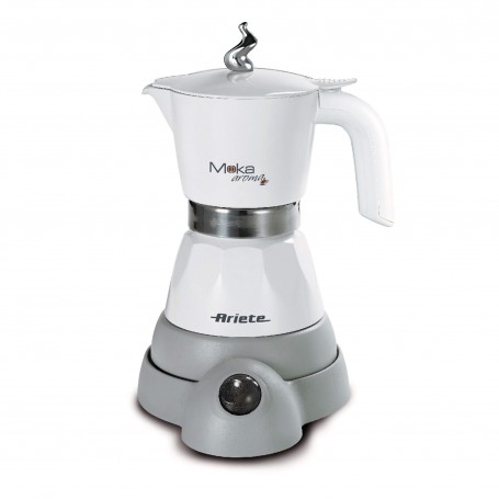 Ariete 1358 Moka Aroma Moka elettrica 2/4 tazze Autosp Mantenimento temperatura per 30' 400 W Bianco