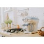 Ariete 1389 Macchina da Caffè Espresso Design per Polvere e cialde ESE filtro 1 e 2 tazze Montalatte 850 W Linea Vintage Celeste
