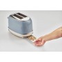 Ariete 155 Tostapane Vintage 2 fette di pane con pinze 6 livelli di tostatura 810 W-  Inox Linea Vintage Celeste