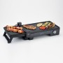 Ariete 1916 Multi Grill 3 in 1 Griglia Elettrica, Barbecue, Piastra liscia e rigata apertura a 180° Termost regolabi 2400 W Nero
