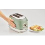Ariete 155 Tostapane Vintage 2 fette di pane con pinze 6 livelli di tostatura 810 W-  Inox Linea Vintage Verde