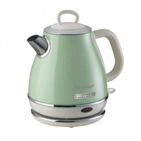 Ariete 2868 Bollitore Elettrico Vintage 1 Litro Infusi, Tè e Tisane Autosp  Inox 1 Litro 1600 W Verde