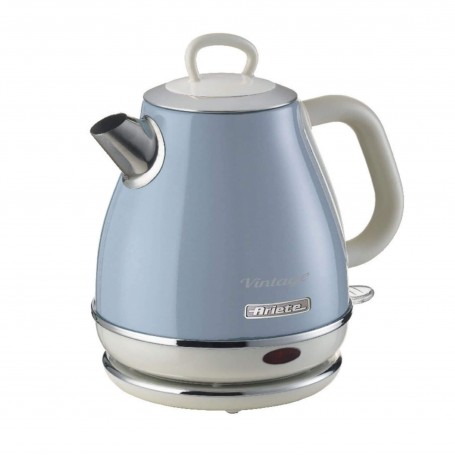 Ariete 2868 Bollitore Elettrico Vintage 1 Litro Infusi, Tè e Tisane Autosp  Inox 1 Litro 1600 W Celeste