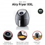 Ariete 4618 Airy Fryer XXL Friggitrice ad Aria Frigge 2,5 kg di Patatine Fritte 7 Litri Cottura Senza Olio e Grassi 1800 W Nero