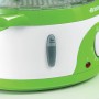 Ariete 911 Healthy Steam Vaporiera Elettrica 3 Cestelli Contenitore per riso Timer 60? 800 W 9 Litri Bianco e Verde