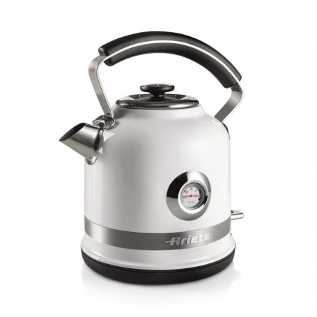 Ariete 2854 Moderna Bollitore Elettrico, 2000 W, 1,7 L, 360°Cordless, Spegn Autom, Filtro Rimovibile, Livello Acqua, Term Bianco