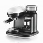 Ariete 1318 Moderna Macchina per caffè espresso con macinacaffè integrato, cappuc per schiuma di latte, 1filtro, 1080W, bianco