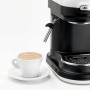 Ariete 1318 Moderna Macchina per caffè espresso con macinacaffè integrato, cappuc per schiuma di latte, 1filtro, 1080W, bianco