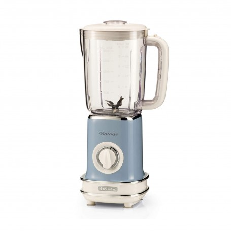 Ariete 568 Frullatore 1,5 Litri Tazza graduata 2 velocità + pulse 500 W Linea Vintage Celeste