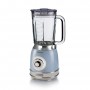 Ariete 583, Frullatore Vintage con tazza in vetro da 1,5 Litri, 4 Lame in  Inox, 4 Velocità + Pulse,1000 W, Celeste