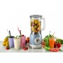 Ariete 583, Frullatore Vintage con tazza in vetro da 1,5 Litri, 4 Lame in  Inox, 4 Velocità + Pulse,1000 W, Celeste