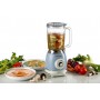 Ariete 583, Frullatore Vintage con tazza in vetro da 1,5 Litri, 4 Lame in  Inox, 4 Velocità + Pulse,1000 W, Celeste