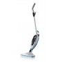 Ariete 4175 Steam Mop Foldable 10 in 1, Scopa a Vapore Pieghevole, 1500 W, 10 funzioni in 1 accessori, 350 cc, Bianco/Azzurro