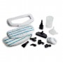 Ariete 4175 Steam Mop Foldable 10 in 1, Scopa a Vapore Pieghevole, 1500 W, 10 funzioni in 1 accessori, 350 cc, Bianco/Azzurro