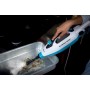 Ariete 4175 Steam Mop Foldable 10 in 1, Scopa a Vapore Pieghevole, 1500 W, 10 funzioni in 1 accessori, 350 cc, Bianco/Azzurro