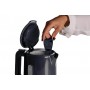 Ariete 2846 Bollitore Breakfast, 2200W, 1,7 L, Base Cordless 360°  Livello acqua visibile, lucido e opaco Dark &amp Sahara Grey