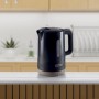 Ariete 2846 Bollitore Breakfast, 2200W, 1,7 L, Base Cordless 360°  Livello acqua visibile, lucido e opaco Dark &amp Sahara Grey