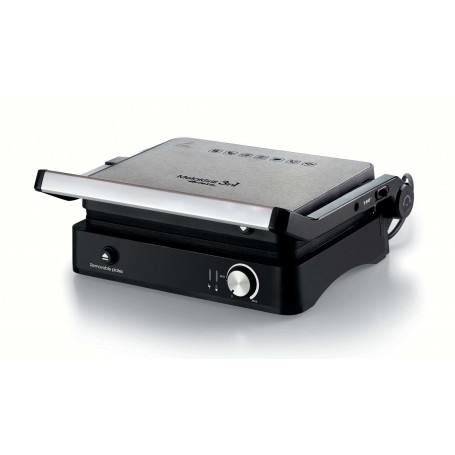 Ariete 1934 MetalGrill 3in1 Griglia elettrica per grigliate miste 2000W, 3 modalità di cottura Piastre antiaderenti Silver/Black