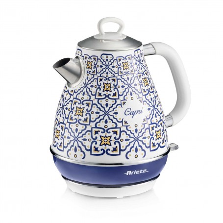 Ariete 2869 Bollitore Capri, Bollitore Elettrico, 1,7L, Infusi, the, tisane, Base cordless, Autosp