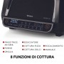 Ariete 4635 Air Fryer Grill Friggitrice ad aria e Griglia Bistecchiera,1700W 8L Friggi e Griglia, 8progr di cottura, Timer, Nero