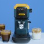 Ariete 1399 Macchina da caffè espresso Mango Yellow, 1300 W, 1,1L, 15 bar Filtro 1, 2 tazze e cialda ESE, Cappuccino, Giallo