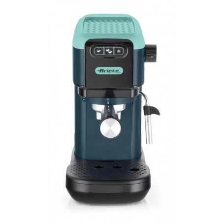Ariete 1399 Macchina caffè espresso Aquamarine polvere e cialde ESE 11L 15 bar Filtro 1 2 tazze e cialda ESE Cappuccino Verde