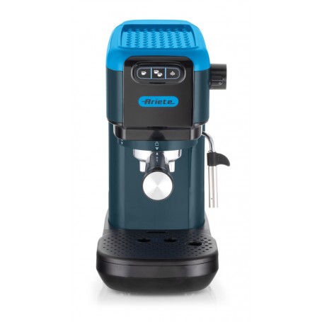 Ariete 1399 Macchina da caffè espresso Sky Blue polvere e cialde ESE 11L, 15 bar Filtro 1 2 tazze e cialda ESE Cappuccino Blu