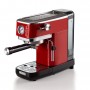 Ariete 1381 Macchina da caffè con manometro caffè in polvere e cialde ESE 11L 15 bar, Filtro ½ tazze Cappuccino Rosso