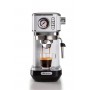 Ariete 1381 Macchina da caffè con manometro caffè in polvere e cialde ESE 11L 15 bar Filtro ½ tazze Cappuccino Bianco