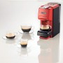 Ariete 1304/1 Macchina da caffè a cassetti 1350W 07L Pressione 19 bar Capsule Nespresso e Dolcegusto Cialde e Polvere Rosso