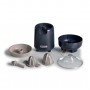Ariete 417 Spremiagrumi Breakfast 40W, 2 coni di spremitura, Rotazione a destra e a sinistra antiscivolo, Dark  Sahara Grey