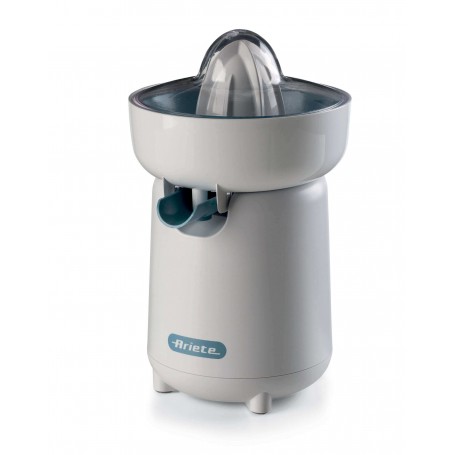 Ariete 417 Spremiagrumi Breakfast,  40W, 2 coni di spremitura, Coperchio di protezione Rotazione 360g Bianco  Celeste