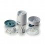 Ariete 417 Spremiagrumi Breakfast,  40W, 2 coni di spremitura, Coperchio di protezione Rotazione 360g Bianco  Celeste