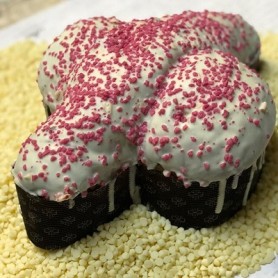 COLOMBA ARTIGIANALE SICILIANA GLASSATA CON CREMA DI CIOCCOLATO BIANCO KG 1